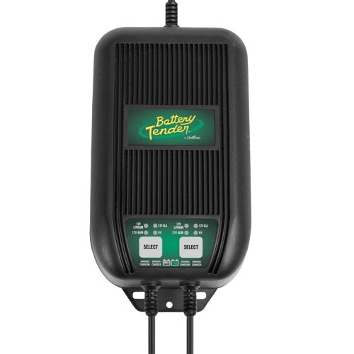 BATTERY TENDER 6 AMP, 12V Selectable - 2 Bank Marine Charger | 022-1002-WH