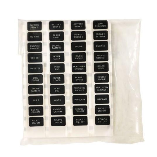 EGIS MOBILE ELECTRIC Label Set, Marine Battery Systems 40 labels | 8021B
