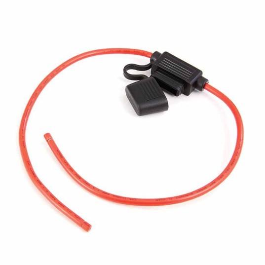 EGIS MOBILE ELECTRIC 901028 Fuse Holder Inline ATO 18" Long 12 AWG Red Wire
