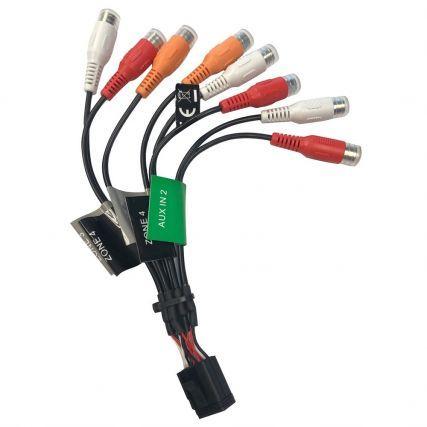 FUSION Zone 3 and 4/E Port-RCA Wire Harness for MS-RA670, RA770 Marine Stereos | 010-12812-02