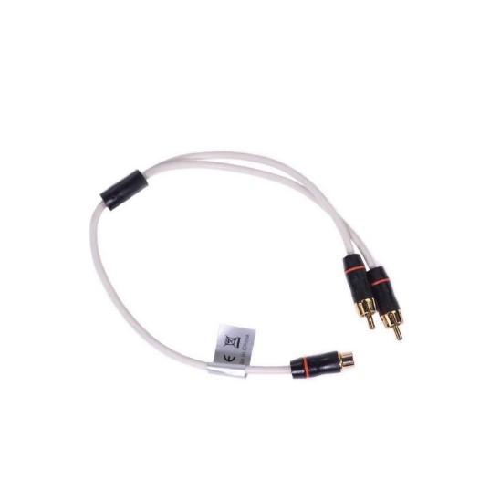 FUSION MS-RCAYM, Female to Dual Male RCA Splitter Cable, 0.9 ft | 010-12621-00