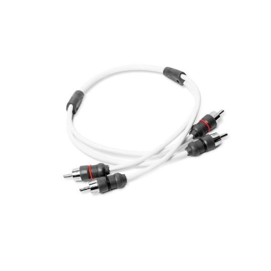 JL AUDIO XMD-WHTAIC2-1.5: RCA 2-channel, Marine Audio Interconnect Cable w/ Molded Connectors - 1.5 ft | 90484 | 010-13554-00