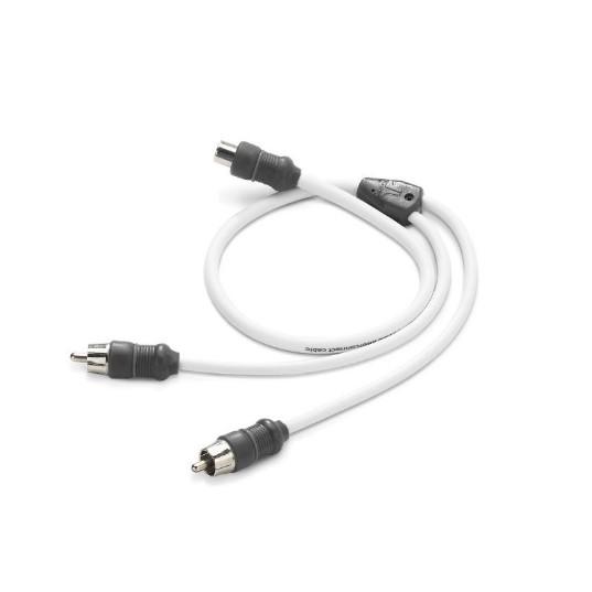 JL AUDIO XMD-WHTAICY-1F2M: Marine Y-Adaptor, 1 Female Jack, 2 Male Plugs | 90472 | 010-13552-00