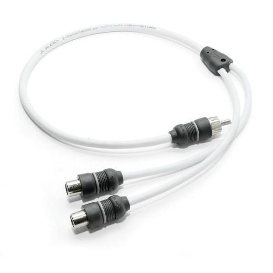 JL AUDIO XMD-WHTAICY-1M2F: Marine Y-Adaptor, 1 Male Plug, 2 Female Jacks | 90475 | 010-13553-00